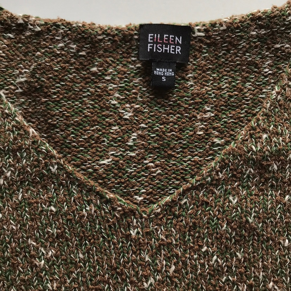 Eileen Fisher small cotton/linen sweater - Picture 2 of 5